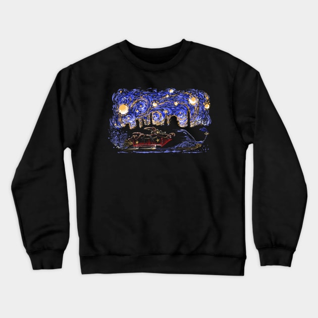 Starry Canyon Crewneck Sweatshirt by Zascanauta